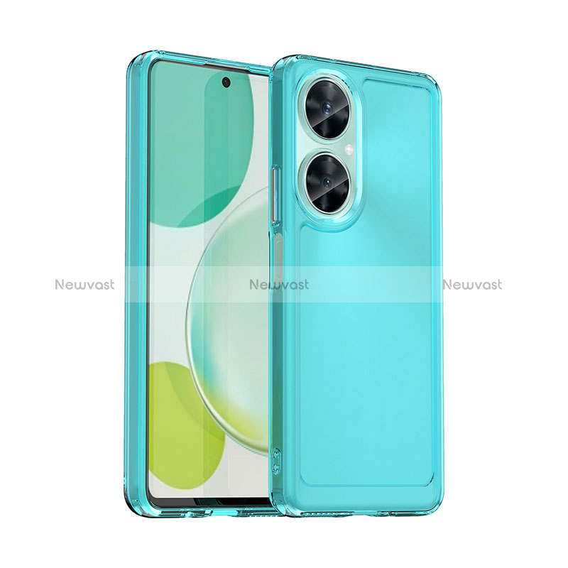 Silicone Transparent Frame Case Cover J02S for Huawei Nova 11i