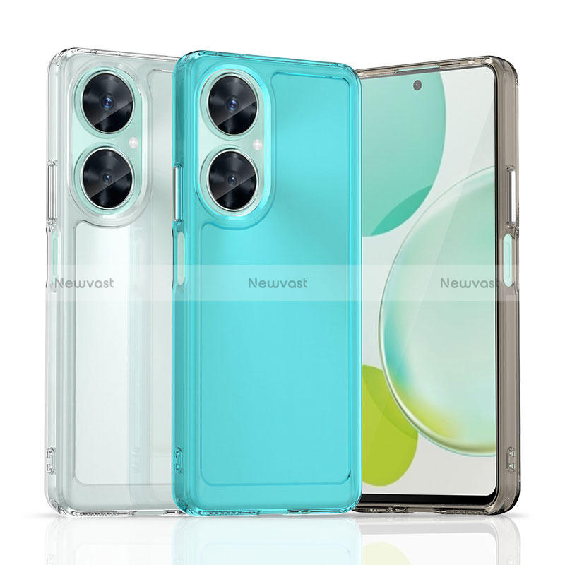 Silicone Transparent Frame Case Cover J02S for Huawei Nova 11i