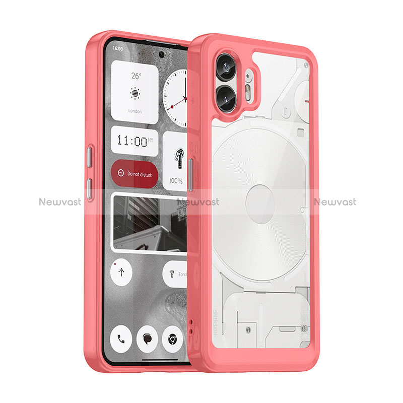 Silicone Transparent Frame Case Cover J02S for Nothing Phone 2