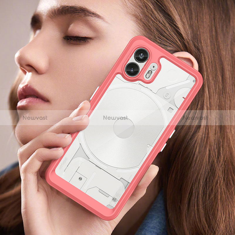 Silicone Transparent Frame Case Cover J02S for Nothing Phone 2