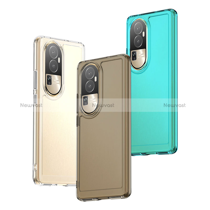 Silicone Transparent Frame Case Cover J02S for Oppo Reno10 Pro+ Plus 5G