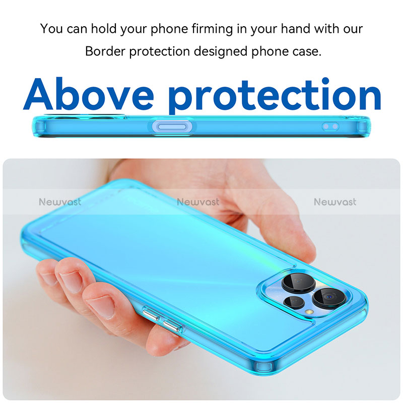 Silicone Transparent Frame Case Cover J02S for Realme 10 5G