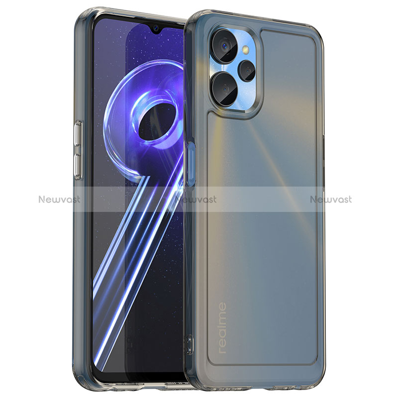 Silicone Transparent Frame Case Cover J02S for Realme 10T 5G