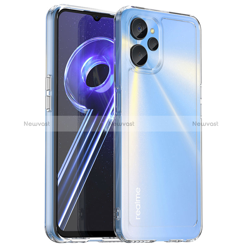 Silicone Transparent Frame Case Cover J02S for Realme 10T 5G