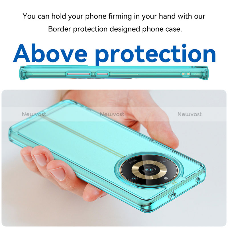 Silicone Transparent Frame Case Cover J02S for Realme 11 Pro 5G