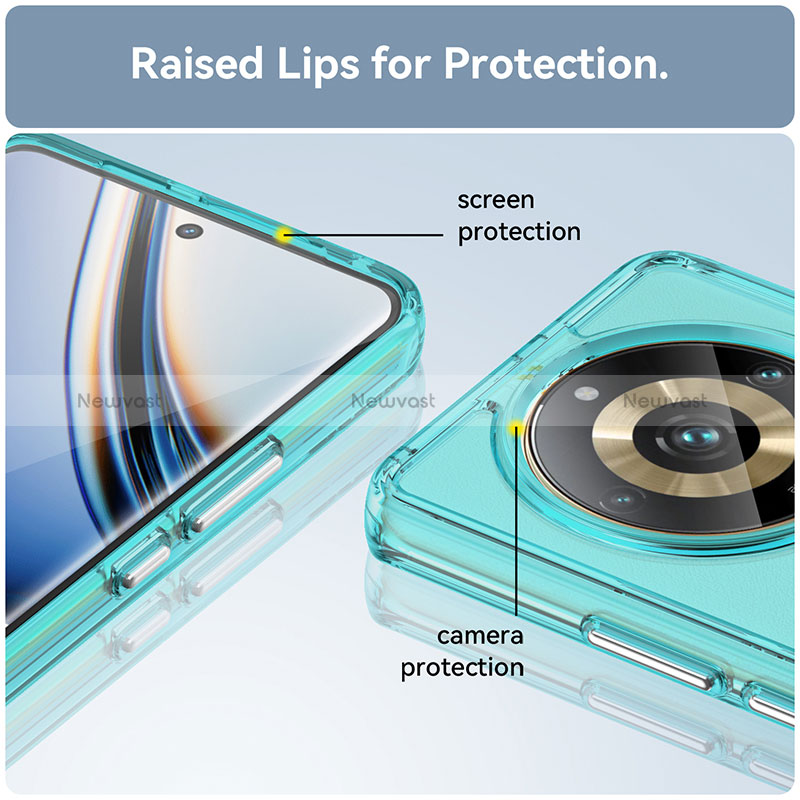 Silicone Transparent Frame Case Cover J02S for Realme 11 Pro+ Plus 5G