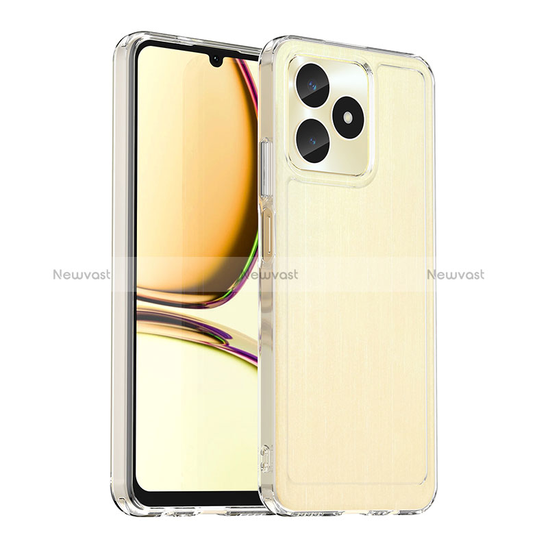 Silicone Transparent Frame Case Cover J02S for Realme C51