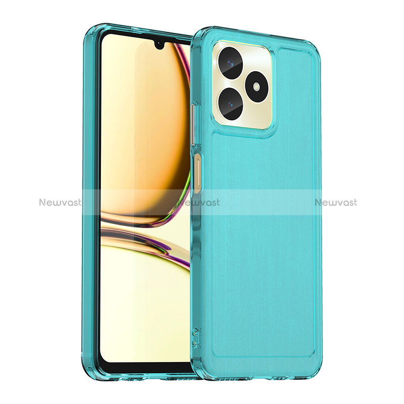 Silicone Transparent Frame Case Cover J02S for Realme C51