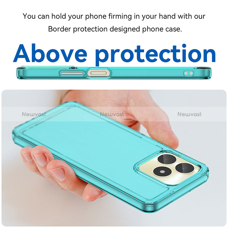 Silicone Transparent Frame Case Cover J02S for Realme C51