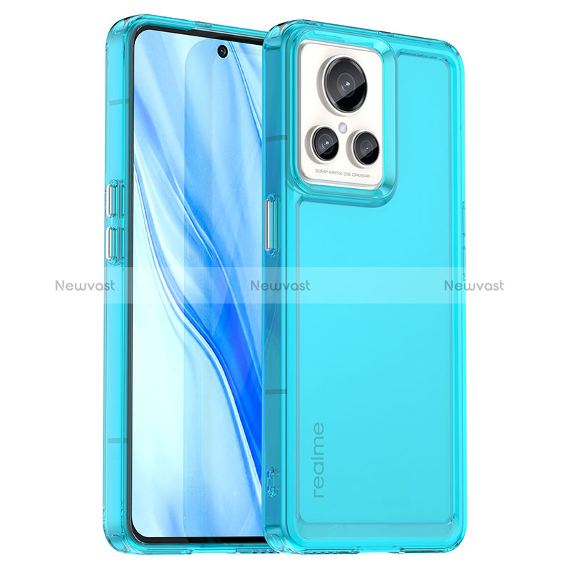 Silicone Transparent Frame Case Cover J02S for Realme GT2 Master Explorer