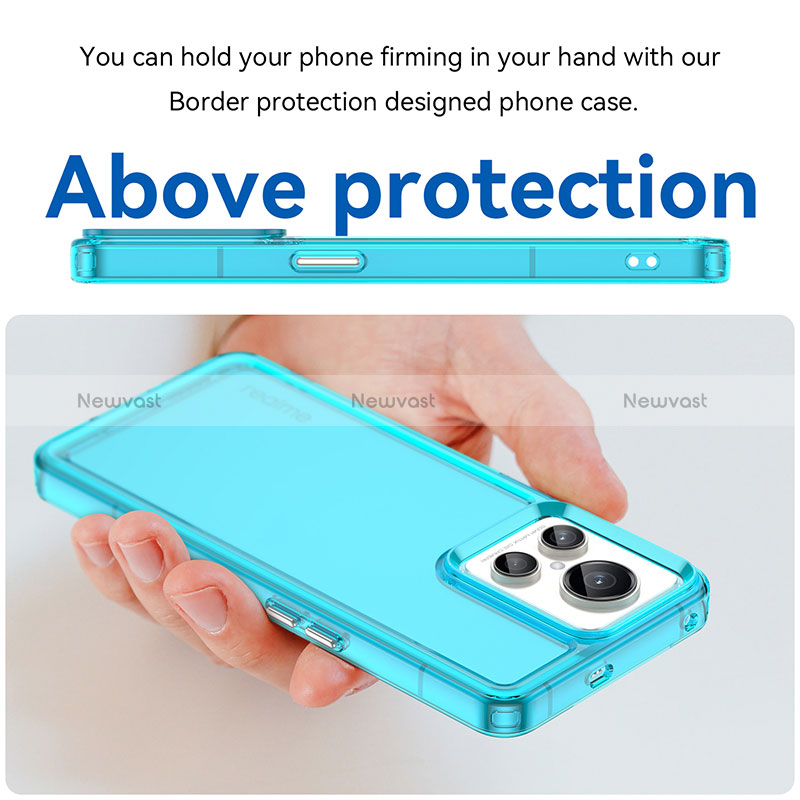 Silicone Transparent Frame Case Cover J02S for Realme GT2 Master Explorer