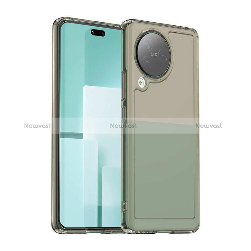 Silicone Transparent Frame Case Cover J02S for Xiaomi Civi 3 5G