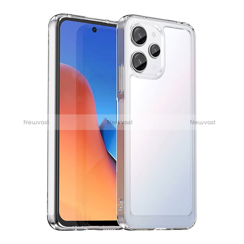 Silicone Transparent Frame Case Cover J02S for Xiaomi Poco M6 Pro 5G