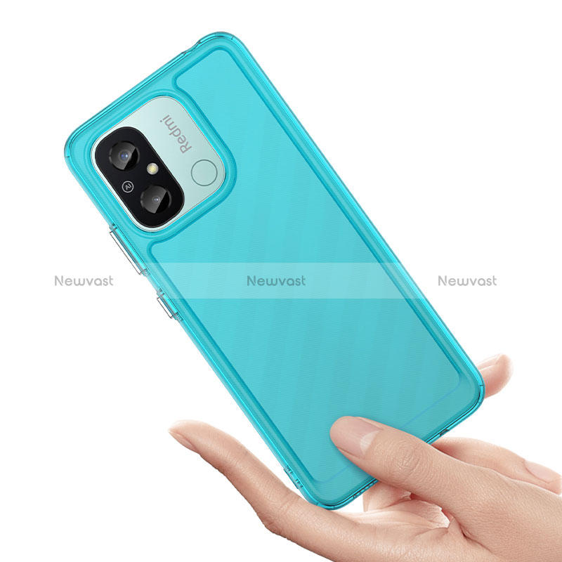 Silicone Transparent Frame Case Cover J02S for Xiaomi Redmi 11A 4G