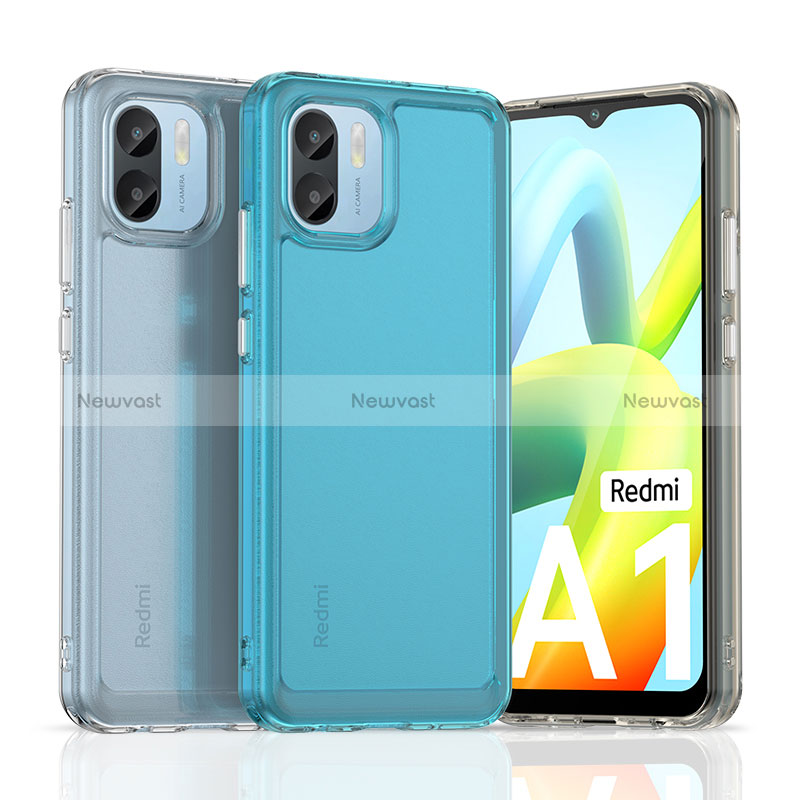 Silicone Transparent Frame Case Cover J02S for Xiaomi Redmi A2 Plus