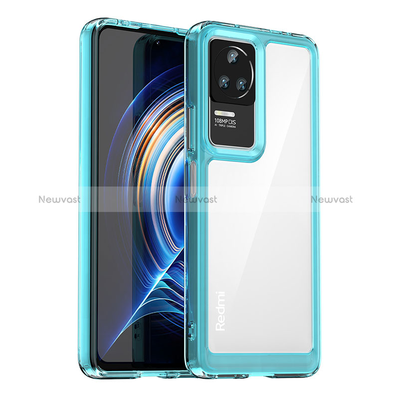 Silicone Transparent Frame Case Cover J02S for Xiaomi Redmi K50 5G