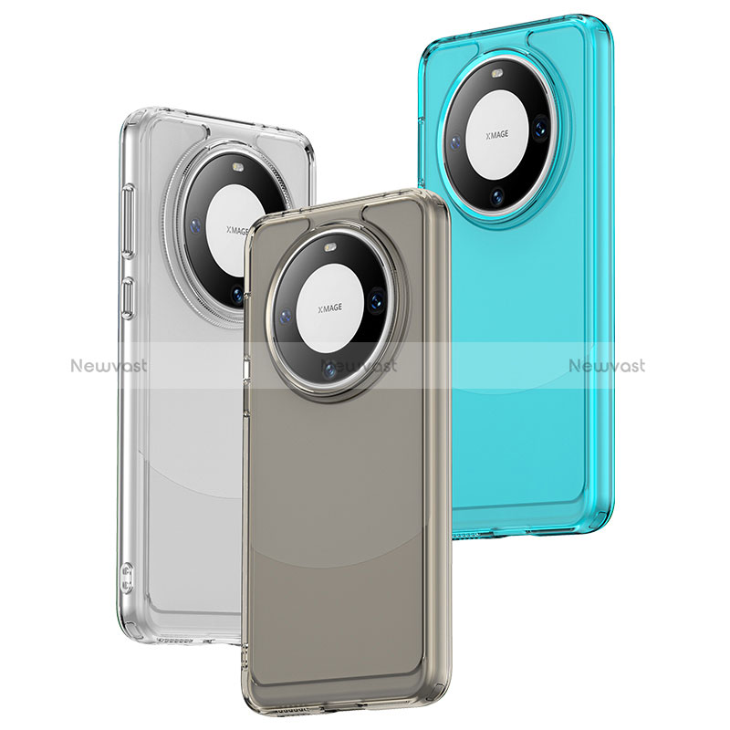 Silicone Transparent Frame Case Cover J03S for Huawei Mate 60 Pro