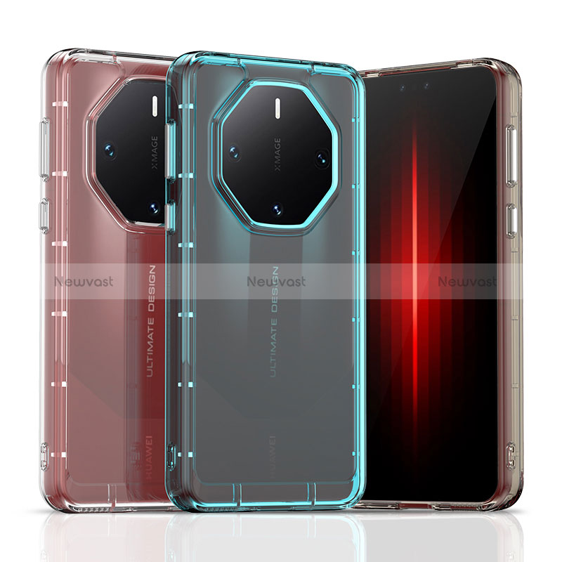 Silicone Transparent Frame Case Cover J03S for Huawei Mate 60 RS Ultimate