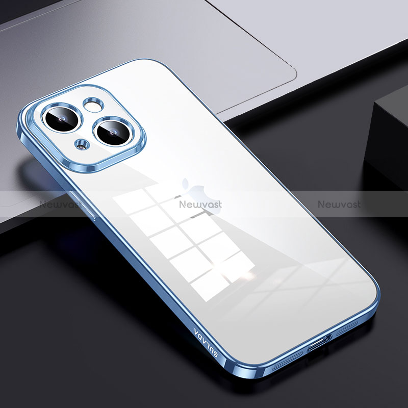 Silicone Transparent Frame Case Cover LD2 for Apple iPhone 14