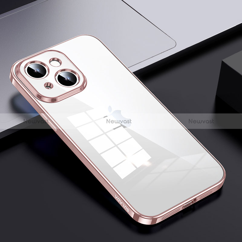 Silicone Transparent Frame Case Cover LD2 for Apple iPhone 14 Plus