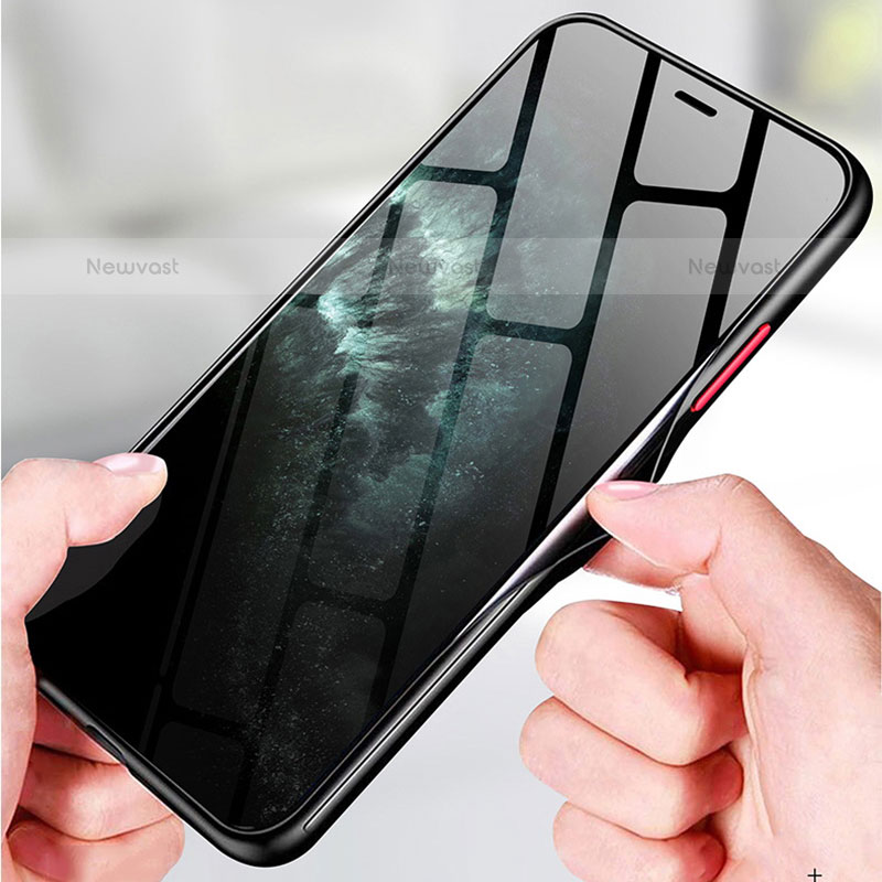 Silicone Transparent Frame Case Cover M01 for Vivo iQOO 8 5G