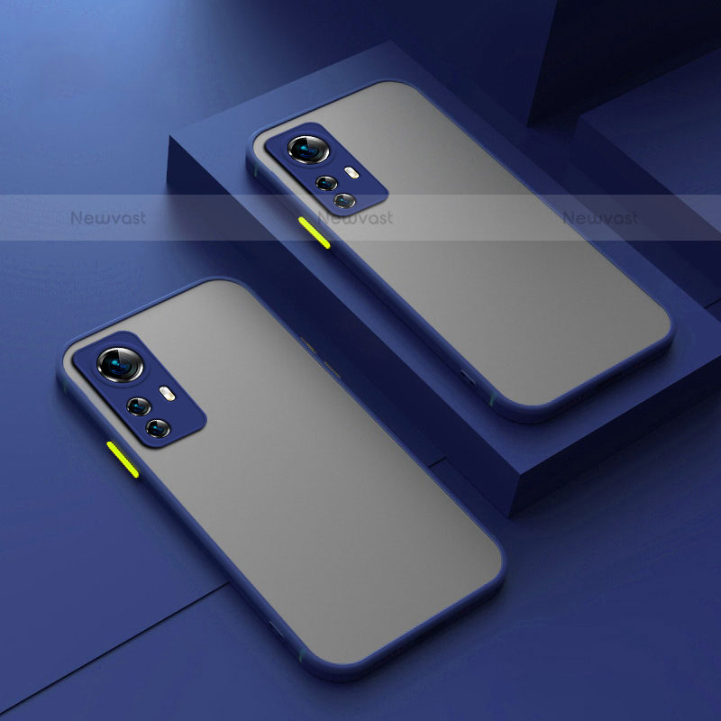 Silicone Transparent Frame Case Cover M01 for Xiaomi Mi 12X 5G Blue