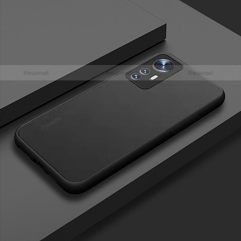 Silicone Transparent Frame Case Cover M02 for Xiaomi Mi 12S Pro 5G Black