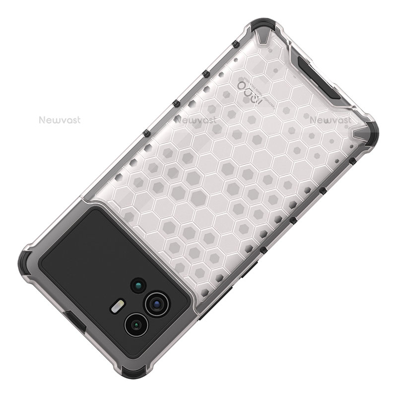 Silicone Transparent Frame Case Cover M04 for Vivo iQOO 9 5G