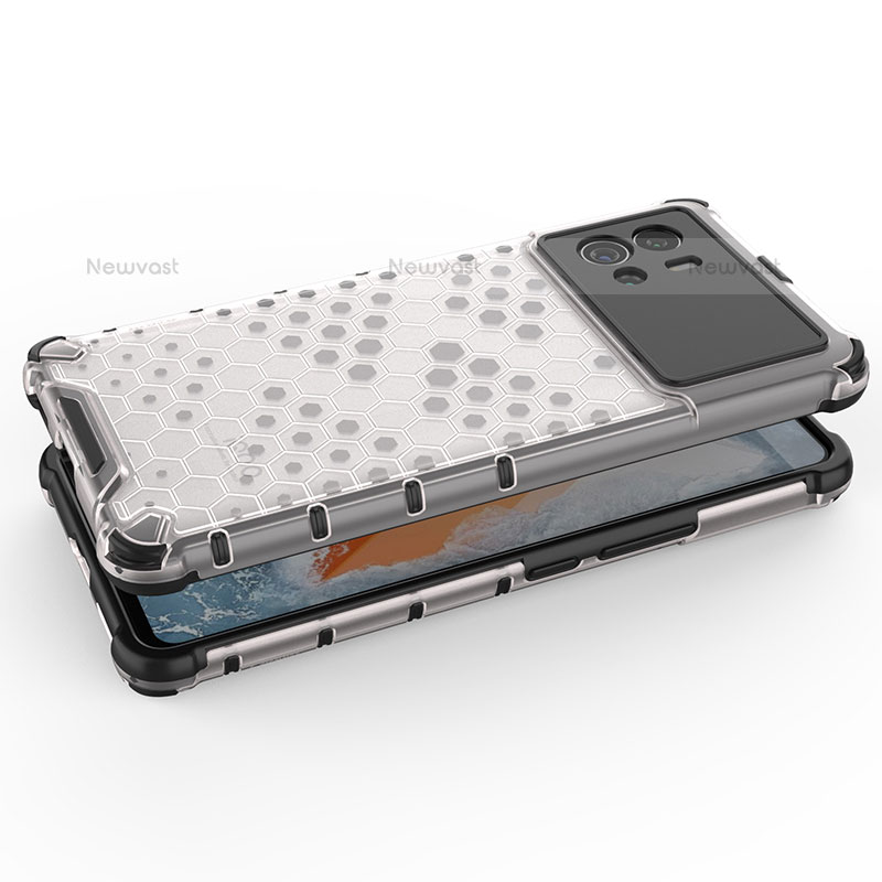 Silicone Transparent Frame Case Cover M04 for Vivo iQOO 9 Pro 5G