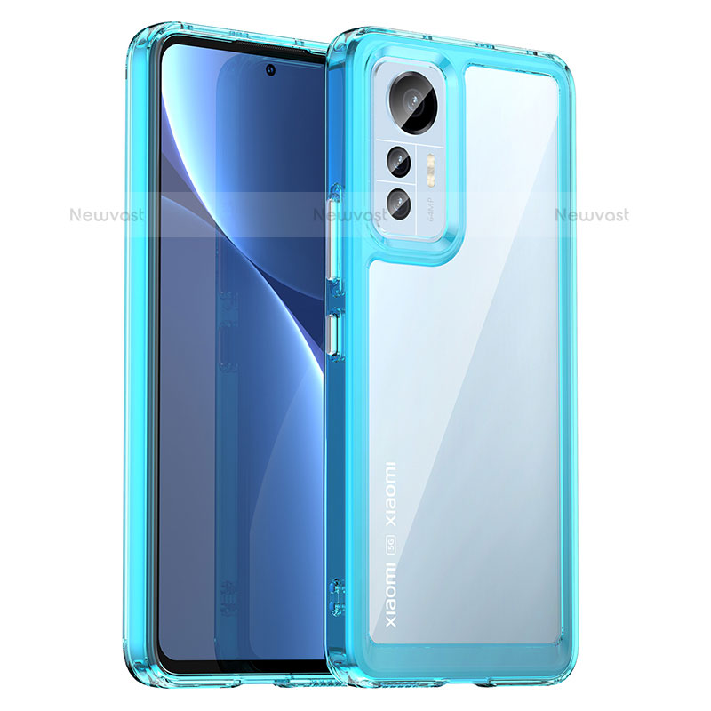 Silicone Transparent Frame Case Cover M06 for Xiaomi Mi 12 Pro 5G