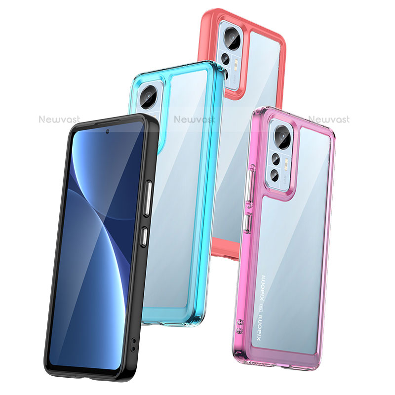 Silicone Transparent Frame Case Cover M06 for Xiaomi Mi 12S 5G