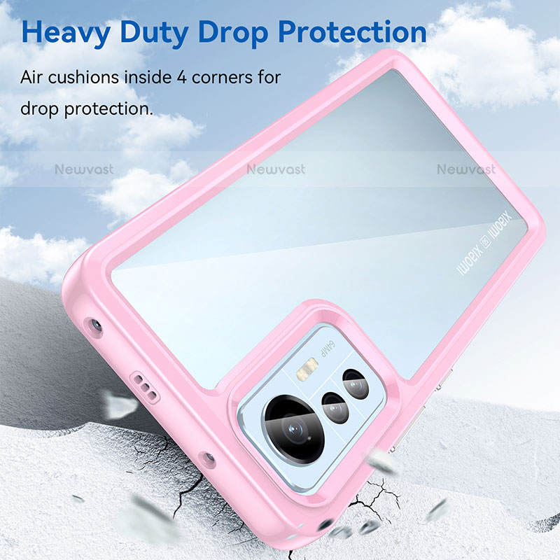 Silicone Transparent Frame Case Cover M06 for Xiaomi Mi 12X 5G