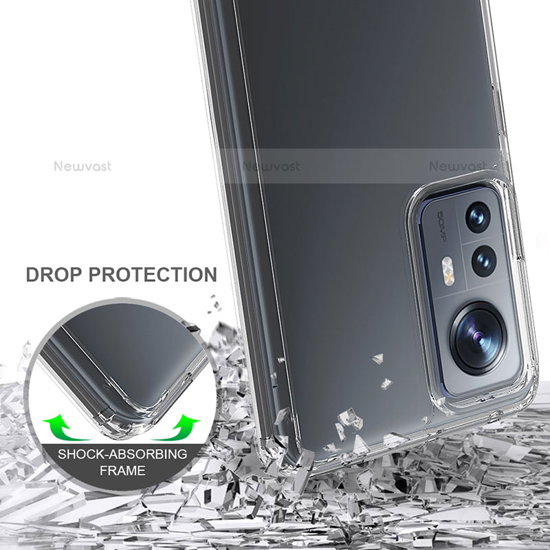 Silicone Transparent Frame Case Cover M07 for Xiaomi Mi 12X 5G