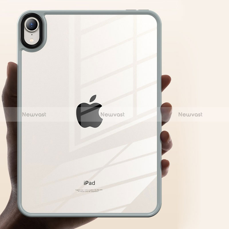 Silicone Transparent Frame Case Cover P01 for Apple iPad Mini 6