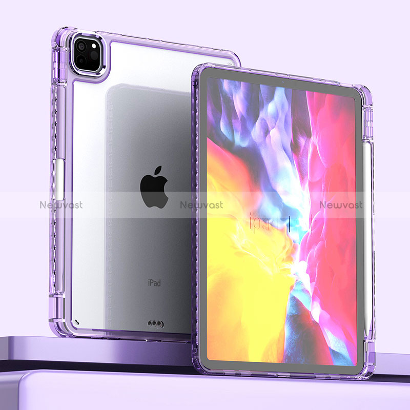 Silicone Transparent Frame Case Cover P01 for Apple iPad Pro 11 (2021)