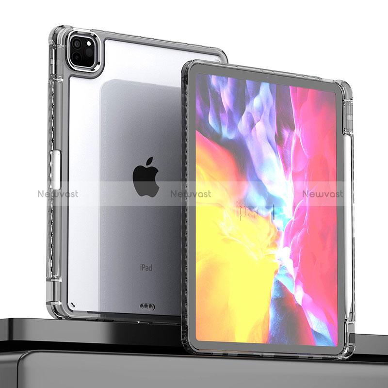 Silicone Transparent Frame Case Cover P01 for Apple iPad Pro 11 (2021)