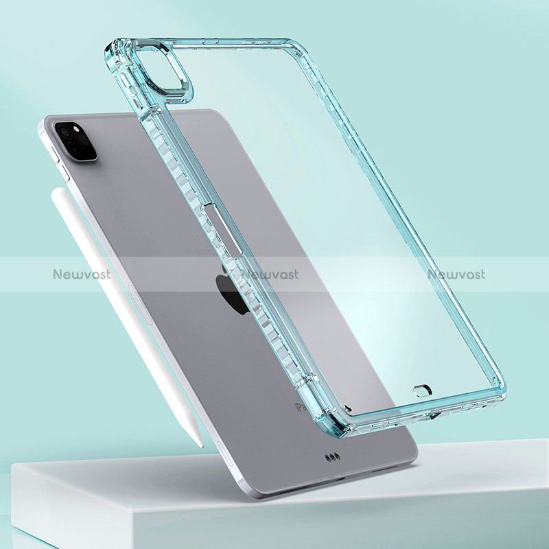 Silicone Transparent Frame Case Cover P01 for Apple iPad Pro 11 (2021)