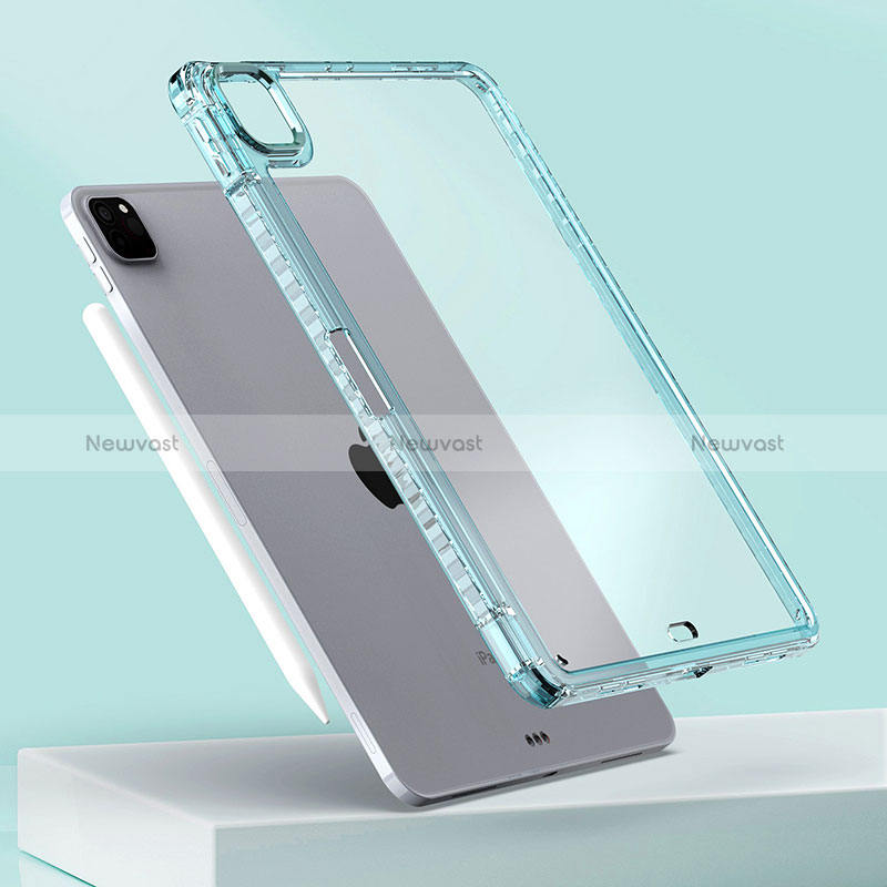 Silicone Transparent Frame Case Cover P01 for Apple iPad Pro 11 (2022)