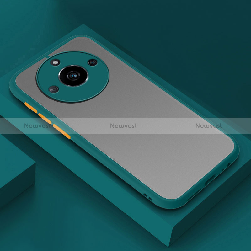 Silicone Transparent Frame Case Cover P01 for Realme Narzo 60 Pro 5G Midnight Green