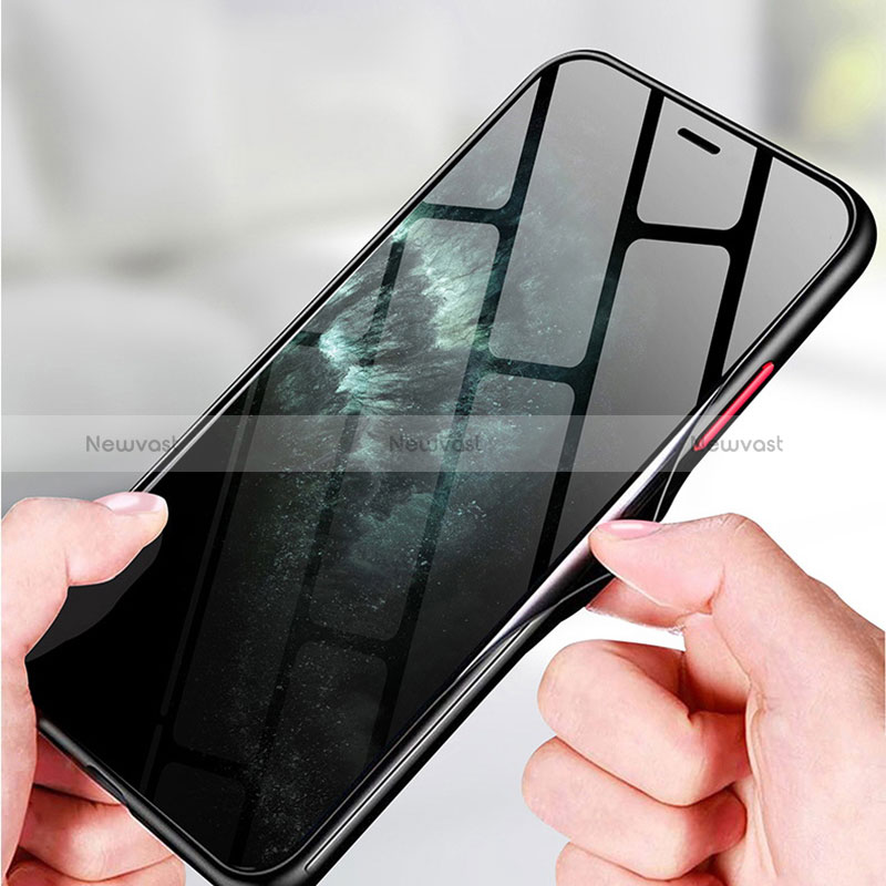 Silicone Transparent Frame Case Cover P01 for Vivo iQOO 9T 5G