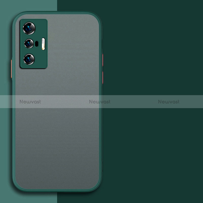 Silicone Transparent Frame Case Cover P01 for Vivo X70 5G