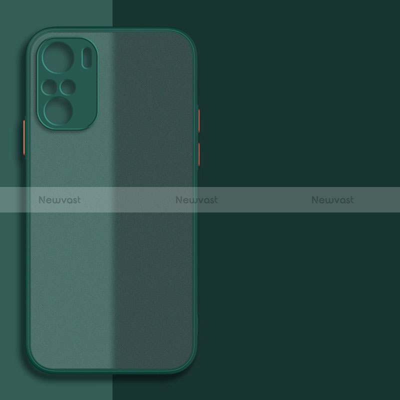 Silicone Transparent Frame Case Cover P01 for Xiaomi Poco F3 5G