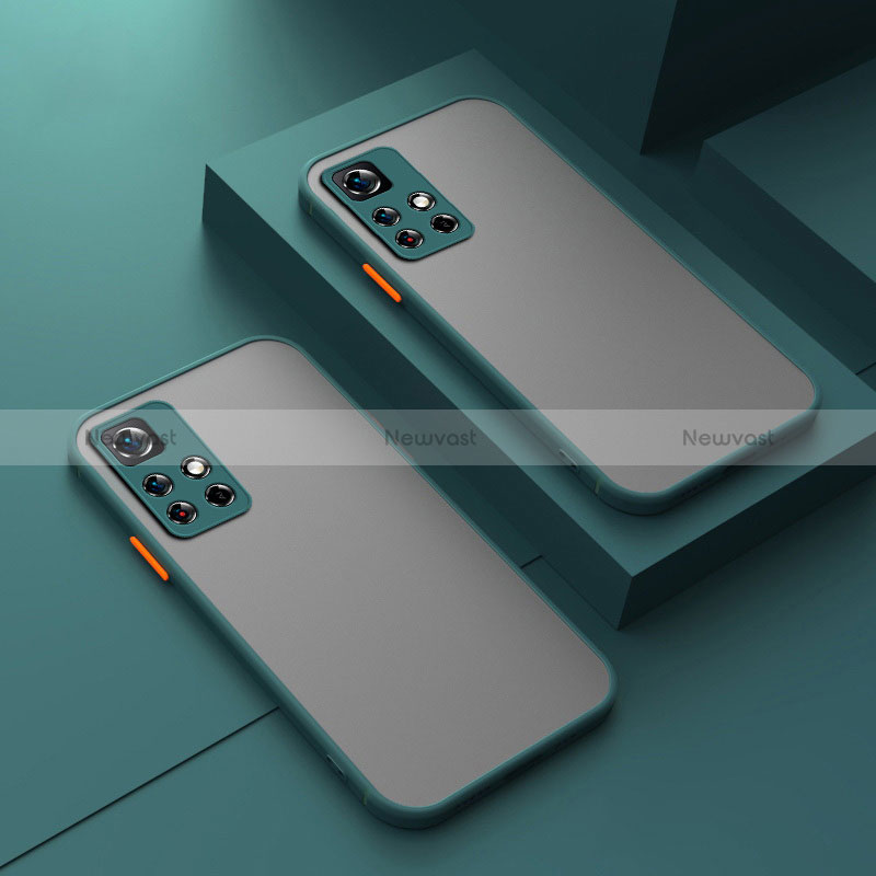 Silicone Transparent Frame Case Cover P01 for Xiaomi Poco M4 Pro 5G