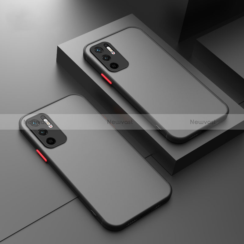 Silicone Transparent Frame Case Cover P01 for Xiaomi Redmi Note 10 5G