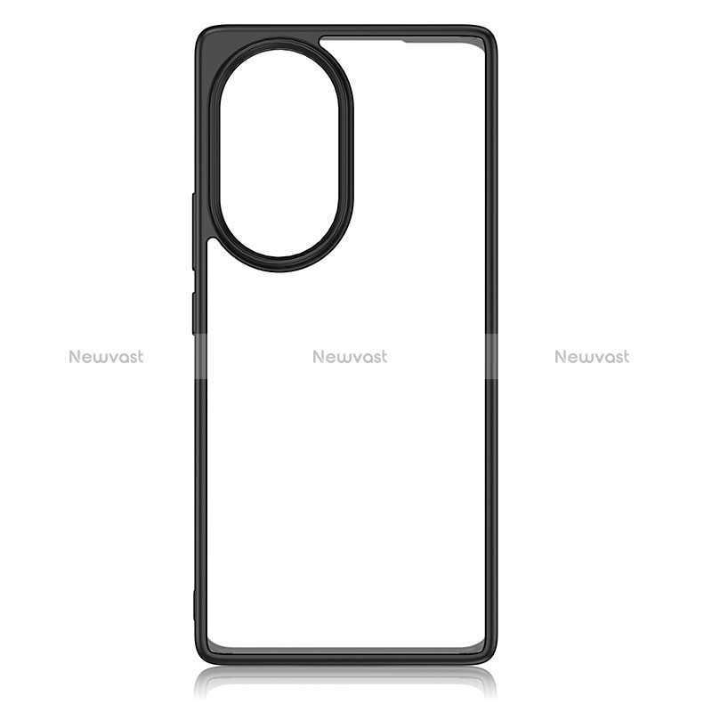 Silicone Transparent Frame Case Cover W01L for Huawei Honor 80 5G