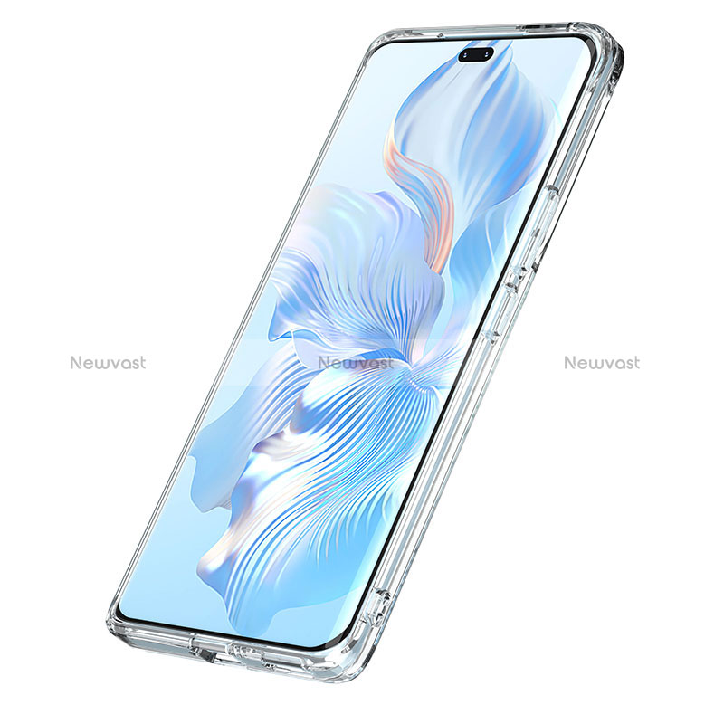 Silicone Transparent Frame Case Cover W01L for Huawei Honor 80 Pro 5G