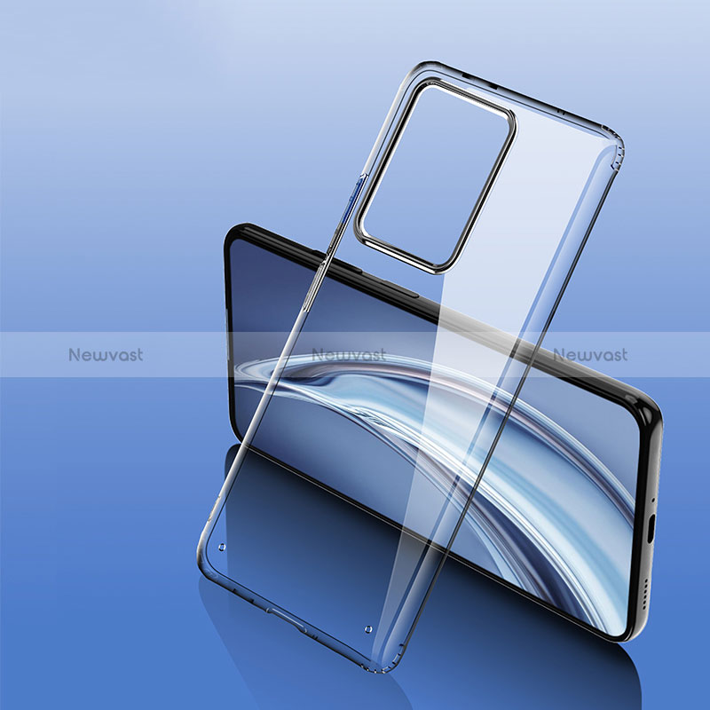 Silicone Transparent Frame Case Cover W01L for Xiaomi Mi 11T 5G