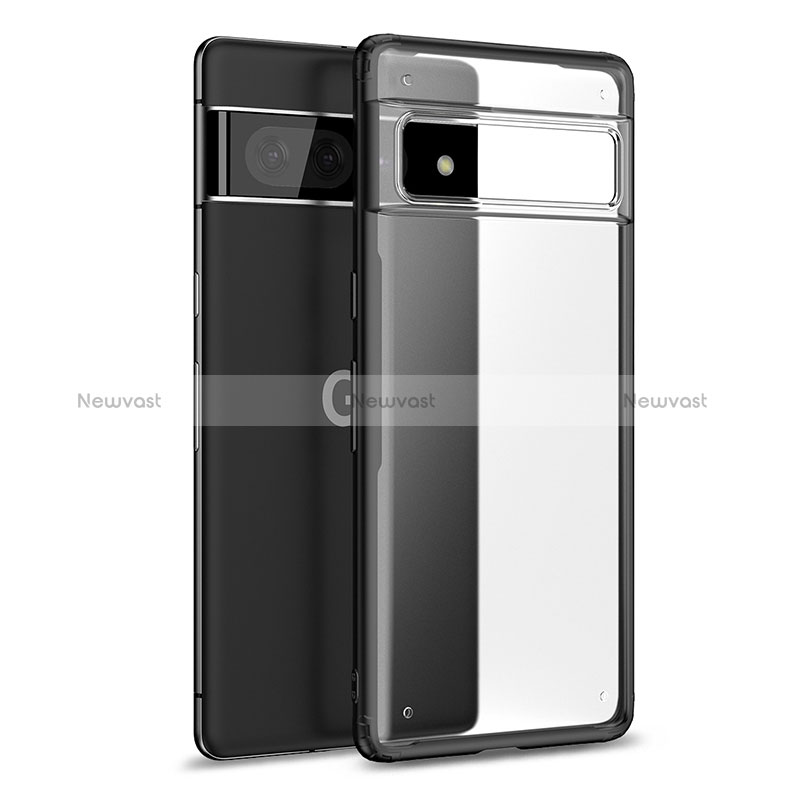 Silicone Transparent Frame Case Cover WL1 for Google Pixel 7 5G