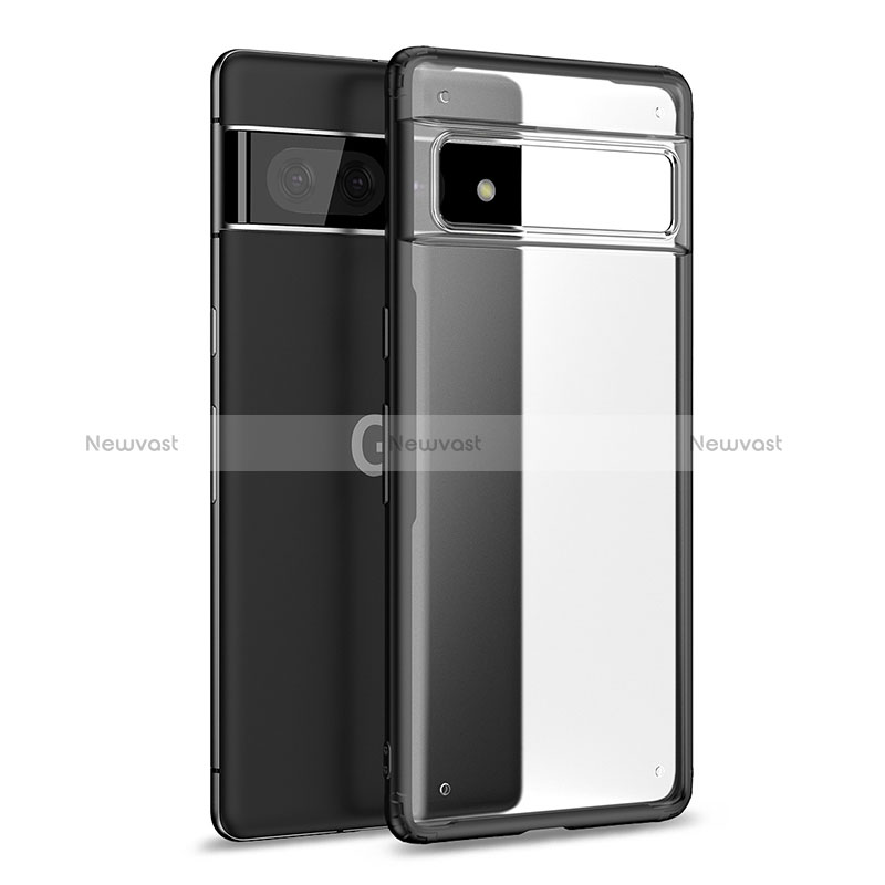 Silicone Transparent Frame Case Cover WL1 for Google Pixel 7 Pro 5G