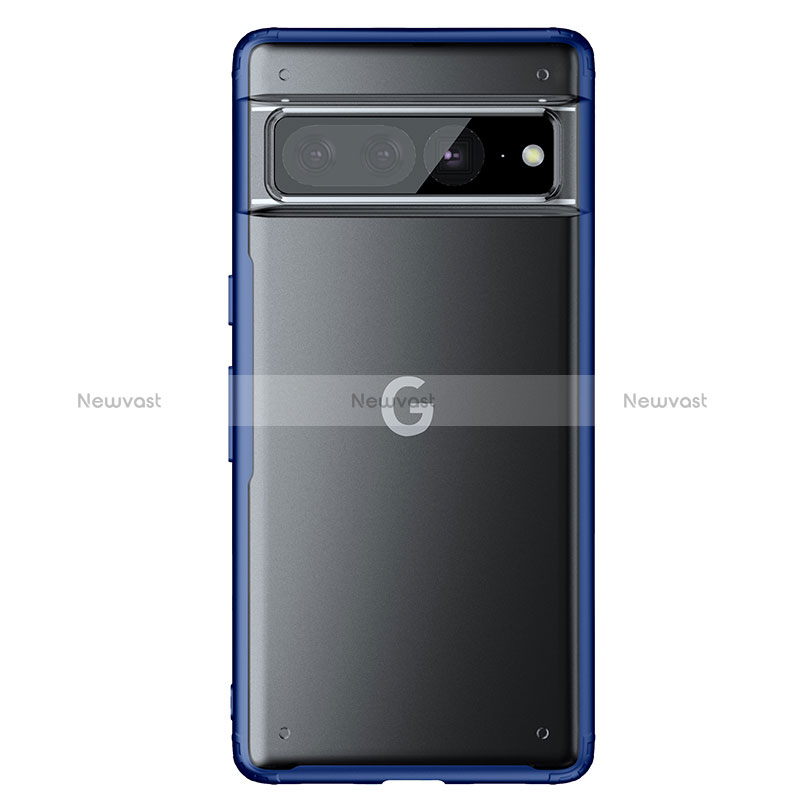 Silicone Transparent Frame Case Cover WL1 for Google Pixel 7 Pro 5G